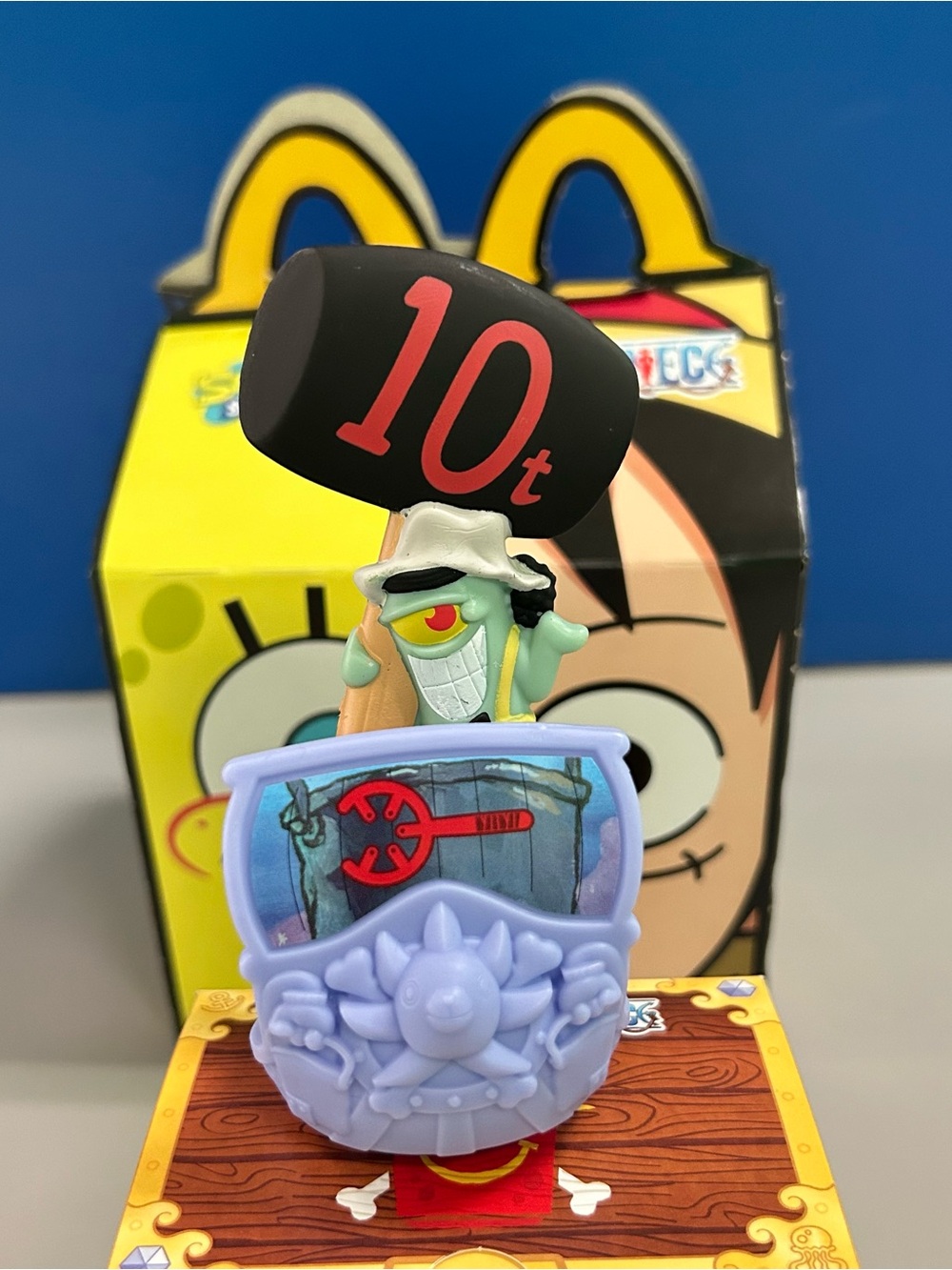 2026 McDonalds SpongeBob SquarePants x One Piece Plankton x Usopp Happy Meal Toy